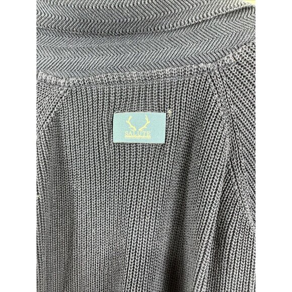 Levelwear Salute Sweater Mens Size M Cotton Cable Knit Preppy - Picture 9 of 13